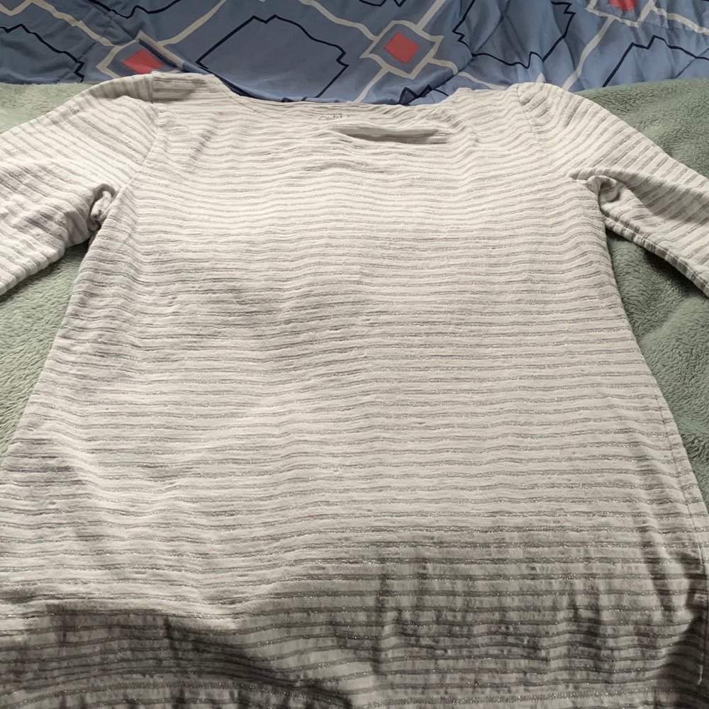 J Crew Factory Sparkle Artist Long-sleeve T-shirt